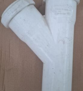 Trójnik kanalizacji wewnętrznej 50x50<45 biały